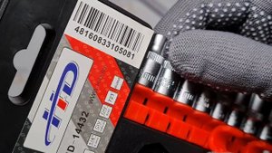 Набор инструмента (головки + трещотка 1/4") 12пр. CrV H-D , HD-14432