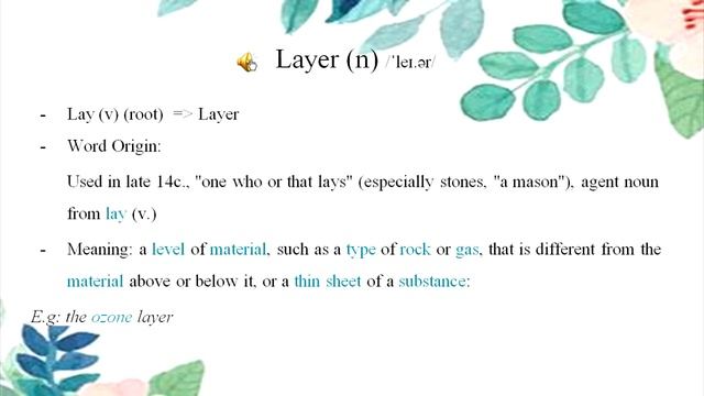 Lexicology and Semantics