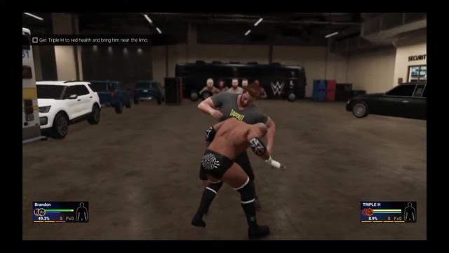 WWE 2K19 Myplayer Parking lot brawl vs triple h смотреть онлайн