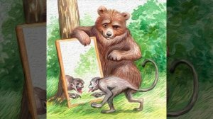 Зеркало и Обезьяна | И. А. Крылов