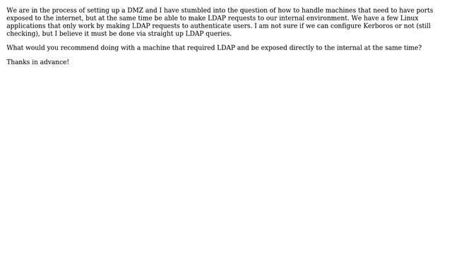 Best practices for LDAP and DMZ смотреть онлайн