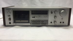 Sony TC-K61 Stereo Cassette Deck Wooden Panel Sides Wood (FOR REPAIR)