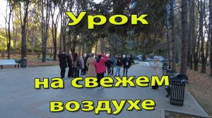 Урок в городском парке