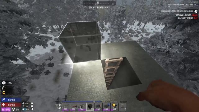 7 Days to Die Alpha 16 Starvation #26: ¿Sera un Bunker auto suficiente? | Gameplay Español смотреть онлайн