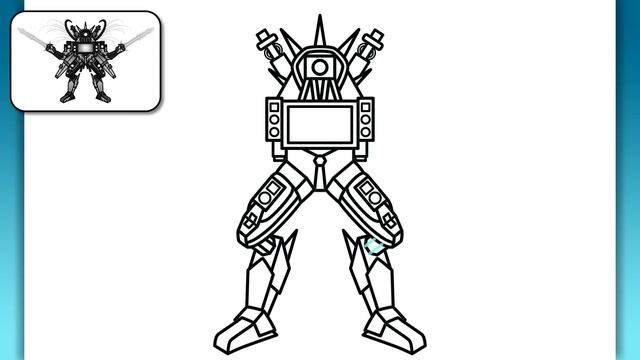 HOW TO DRAW WHITE TRI-TITAN | Skibidi Toilet - Easy Step by Step Drawing смотреть онлайн