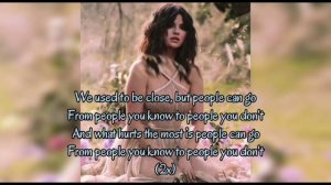 Selena Gomez - People You Know (Lyrics)