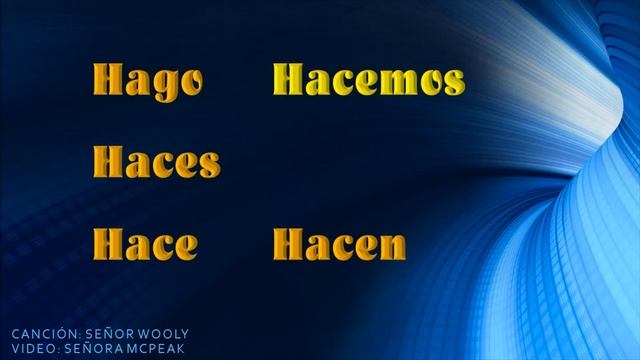 The verb HACER - Señor Wooly Verb Song смотреть онлайн