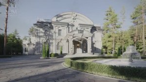 Большой двухэтажный эркерный дом