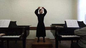 Ажиханова Анна Григорьевна муз. С.М. Слонимского, слова народные "Печальное сердце моё"