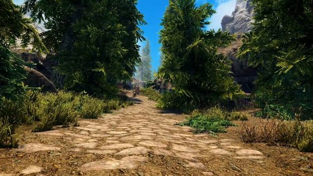 Skyrim Music & Ambience _ Walking Across Skyrim - Whiterun To Falkreath _ Ambient Music АСМР РЕЛАКС