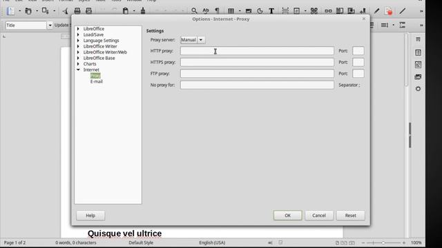 LibreOffice: Options dialog - Internet смотреть онлайн