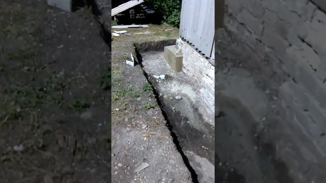 Отмостка  стыковка удлинение