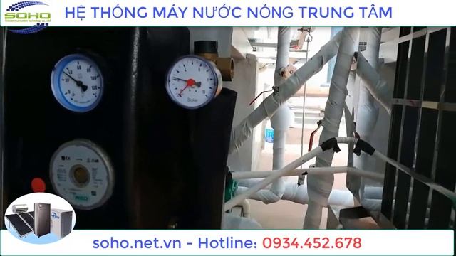 Hệ thống máy nước nóng trung tâm năng lượng mặt trời