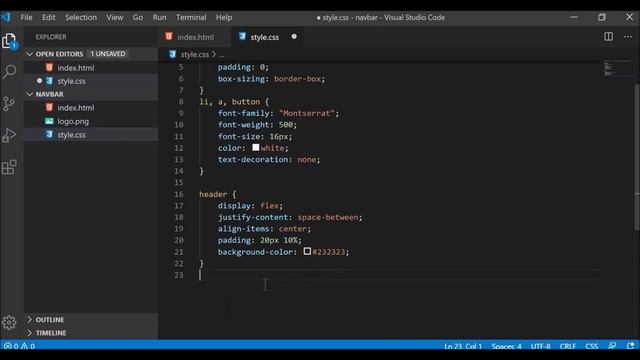 Navigation Bar Tagalog Tutorial using CSS Flexbox