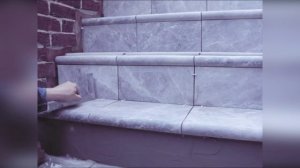 Монтаж ступеней из клинкерной плитки Paradyz