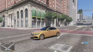 Mercedes-Benz E63 AMG W213 супер дрифт на красивом седане в GTA 5,