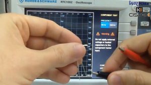 CURVA CARACTERÍSTICA DE COMPONENTES COM OSCILOSCÓPIO RTC1002 ROHDE & SCHWARZ