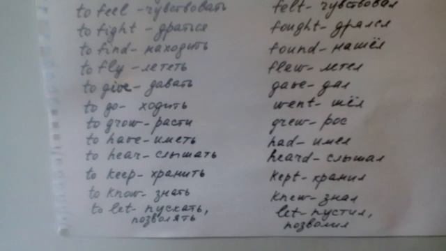 Английский язык.Нестандартные глаголы смотреть онлайн