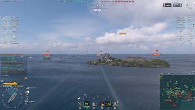 ЛИНКОР КОРНИЛОВ! СТРЕЛЯЕТ ЛУЧШЕ ДЕСЯТКИ?! МИР КОРАБЛЕЙ/WORLD OF WARSHIPS