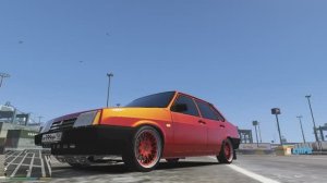 Lada Samara VAZ-21099 cупер дрифт корч в доках в GTA 5,