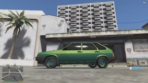 франклин с тревором отормались по полной в GTA 5, на новой девятке VAZ-2109,