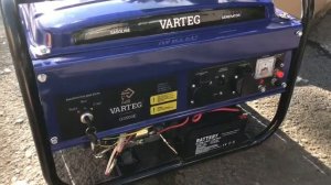 Varteg 3500E - бюджетный китайский генератор с аккумулятором, электростартер, тихо работает.