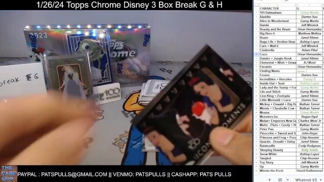 Topps Chrome Disney Breaks G & H смотреть онлайн