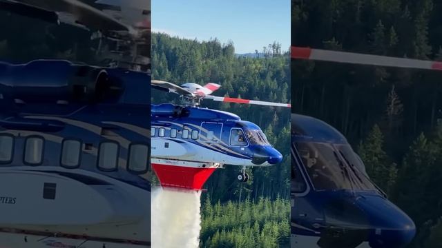 ☝️пожарный Sikorsky S-92, оснащен емкостью в 5000 литров- для тушения 🔥