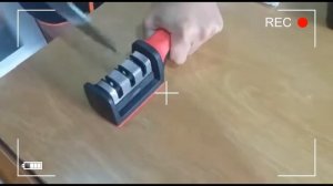 RS 168 Professional 3 Stage Knife Sharpener Manual Kitchen Knife Sharpening Tool For all Knives