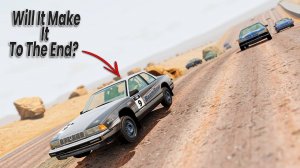 BeamNG Drive - Гонки и аварии на Длинной Волнистой Дороге в Пустыне #8