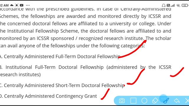 Doctoral fellowship for social science discipline//ICSSR under Ministry of Education 2021-22