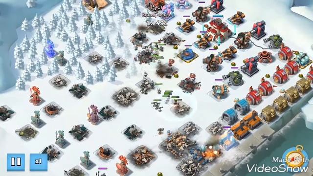 Атака ПЗММ на 7 синих статуй. смотреть онлайн