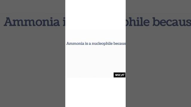 Difference Between Molecular Weight & Formula Weight and Why Ammonia is a Nucleophile #chemistry