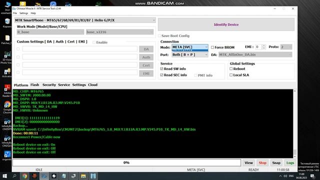 Tecno Spark 10 (KI5q) Repair IMEI (meta Mode) FIX BROM Without Testpoint
