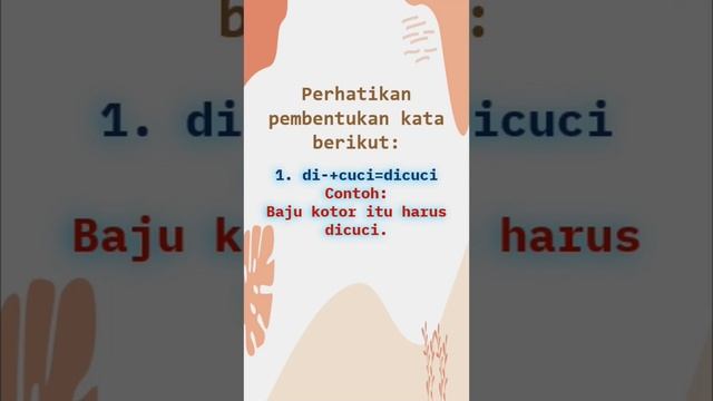 Tata Bahasa Indonesia 23: imbuhan (afiks), awalan (prefiks), awalan di- смотреть онлайн