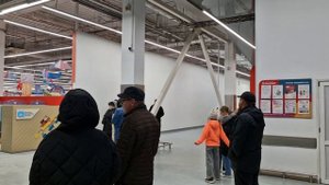 Такого,я еще не видел!!! Пожарная Тревога В Магните Экстра в Новороссийске.Люди кинули свои тележки