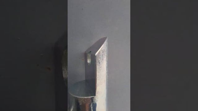 Деталь после качественного цинкования! Отличное гальваническое покрытие на стальном изделии!