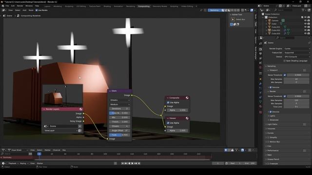 Blender композитинг урок