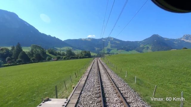 Путешествие на поезде Цвайзиммен - Монтрё, Швейцария [09.2023] смотреть онлайн