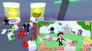 Открываю яйца в Pet Simulator в Roblox