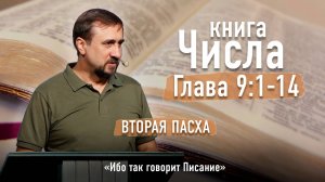 Библия - Числа Глава 9 стихи 1-14 - Вторая Пасха - Ибо так говорит Писание