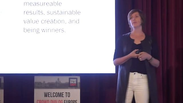 Crowd Dialog Europe 15: Crowdsourcing with purpose and value. Shelley Kuipers