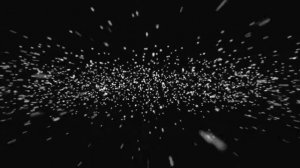 ФУТАЖ Белые частицы на черном фоне