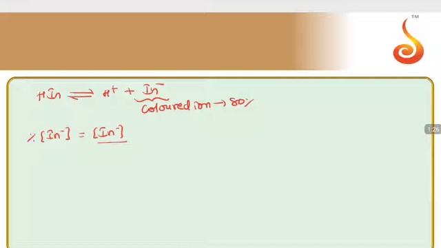 PU 1 | JEE S2 | Chemistry | Ionic Equilibrium | Lecture 3 | Slide 12 | pH of Indicator | EX 1