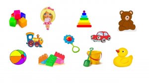 Игрушки. Обучалка для запоминания слов на примере игрушек для детей малого возраста