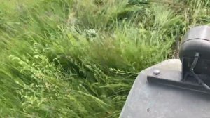 Сенокос на самодельном тракторе с двигателем 2Ч