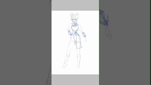 Drawing Wanwan from Mobile Legend