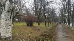 Небольшая прогулка по городу Днепрорудный . Часть 3. Дождливая и серая зима.