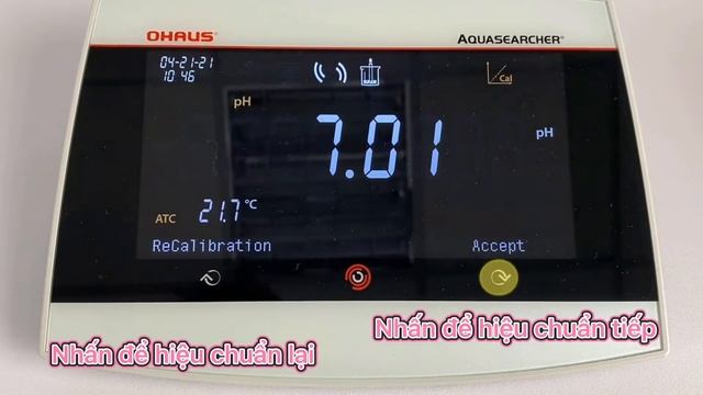 Ohaus PH meter AB33 Calibration смотреть онлайн