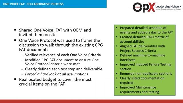Achieve Capital Project Excellence Factory Acceptance Tests